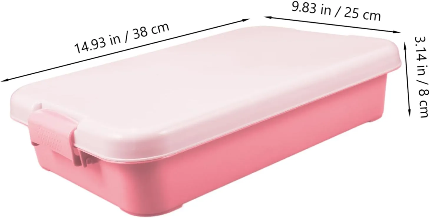 for Outdoor Activities Plastic Sandbox Plaything Box Capacity for Sandbox Toys for Beach and intelligence Backyard Fun Empty Sand Tray with Lid Portable Boys and Girls Toy Storage Box 