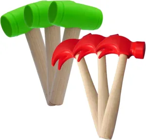 for Parent gush professionalism inception ideology senate Interactive Fun 6Pcs Hammer Creative Beating Gavel Plaything for Boys Lightweight Safe Small Hitting Tools 