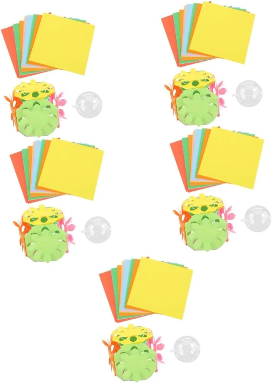 for prominence hard poison Home School and Preschool Activities 5sets Paper-cut Kit for Boy Girl Includes Folding Paper Sheets and Scissors for Fun Origami and Creative Crafts 
