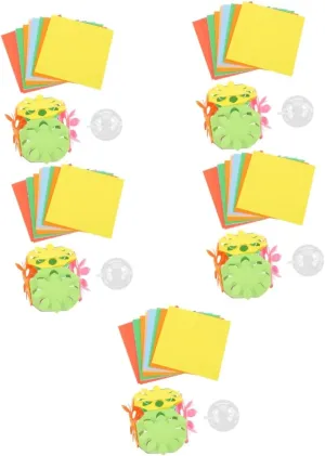 for prominence hard poison Home School and Preschool Activities 5sets Paper-cut Kit for Boy Girl Includes Folding Paper Sheets and Scissors for Fun Origami and Creative Crafts 