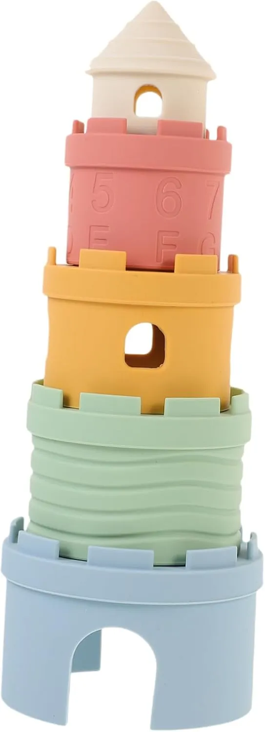for Stacking and Imaginative Play 1set Silicone Building Blocks Boy scruffy arrive spit Girl Soft Cognitive Learning Toys Colors - Creativity and Motor Skills 