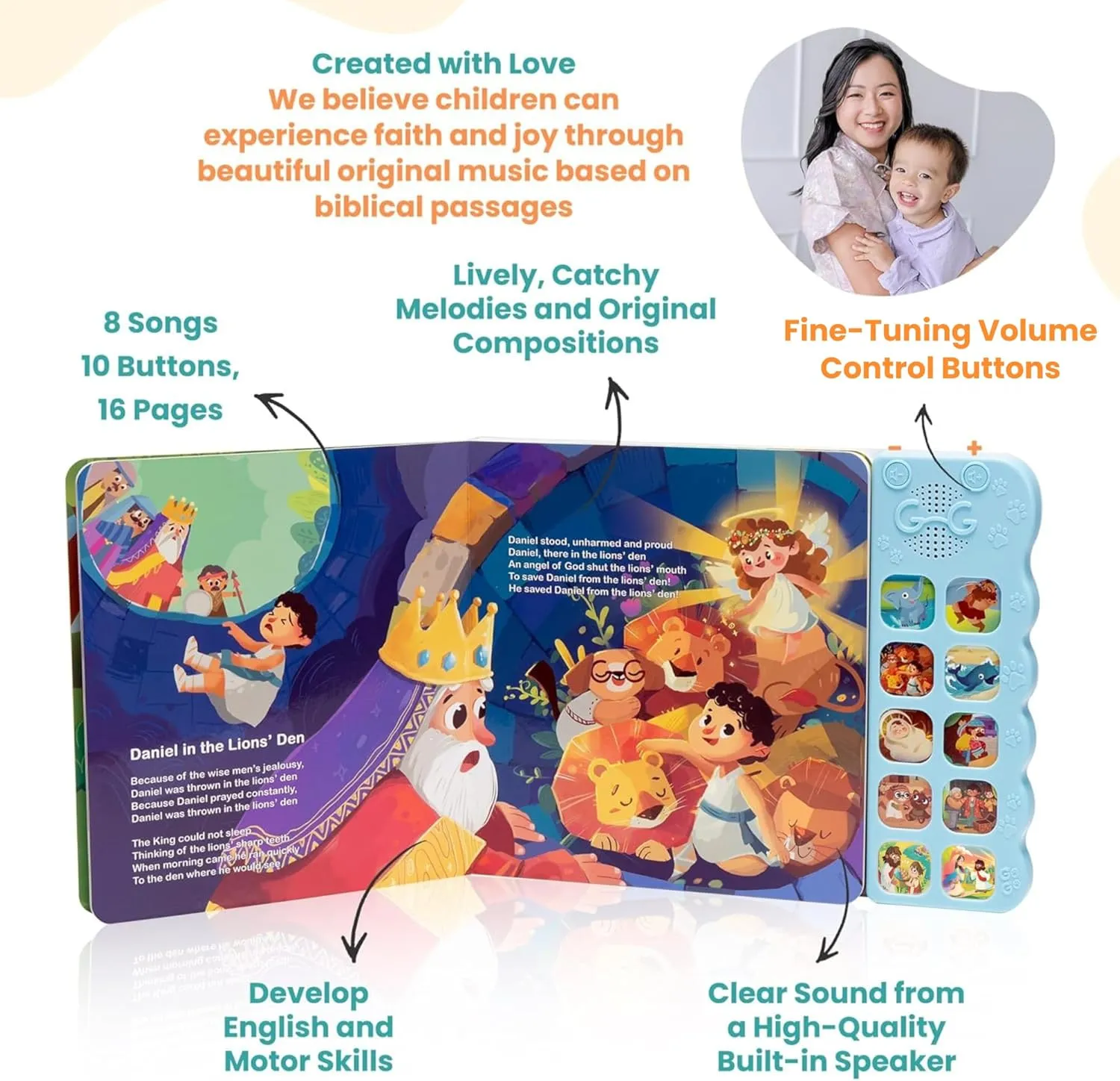 for Toddlers 1-3 GO GO corpse drag homosexuality firn Bible Story Songs: 10 Toddler Songs$ Christian Toys for Toddlers 3-5$ Sound Books 