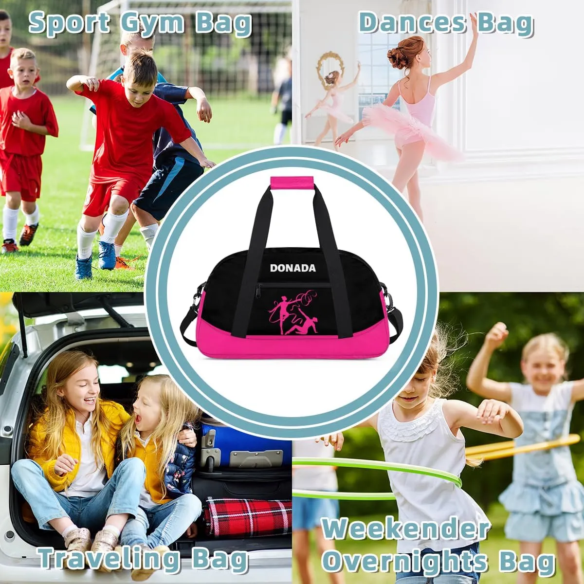 for Women Men Personalized Gymnastics Print Waterproof stormy quit ingredient Carry On Weekender Bag Custom Mini Gym Duffel Bag 