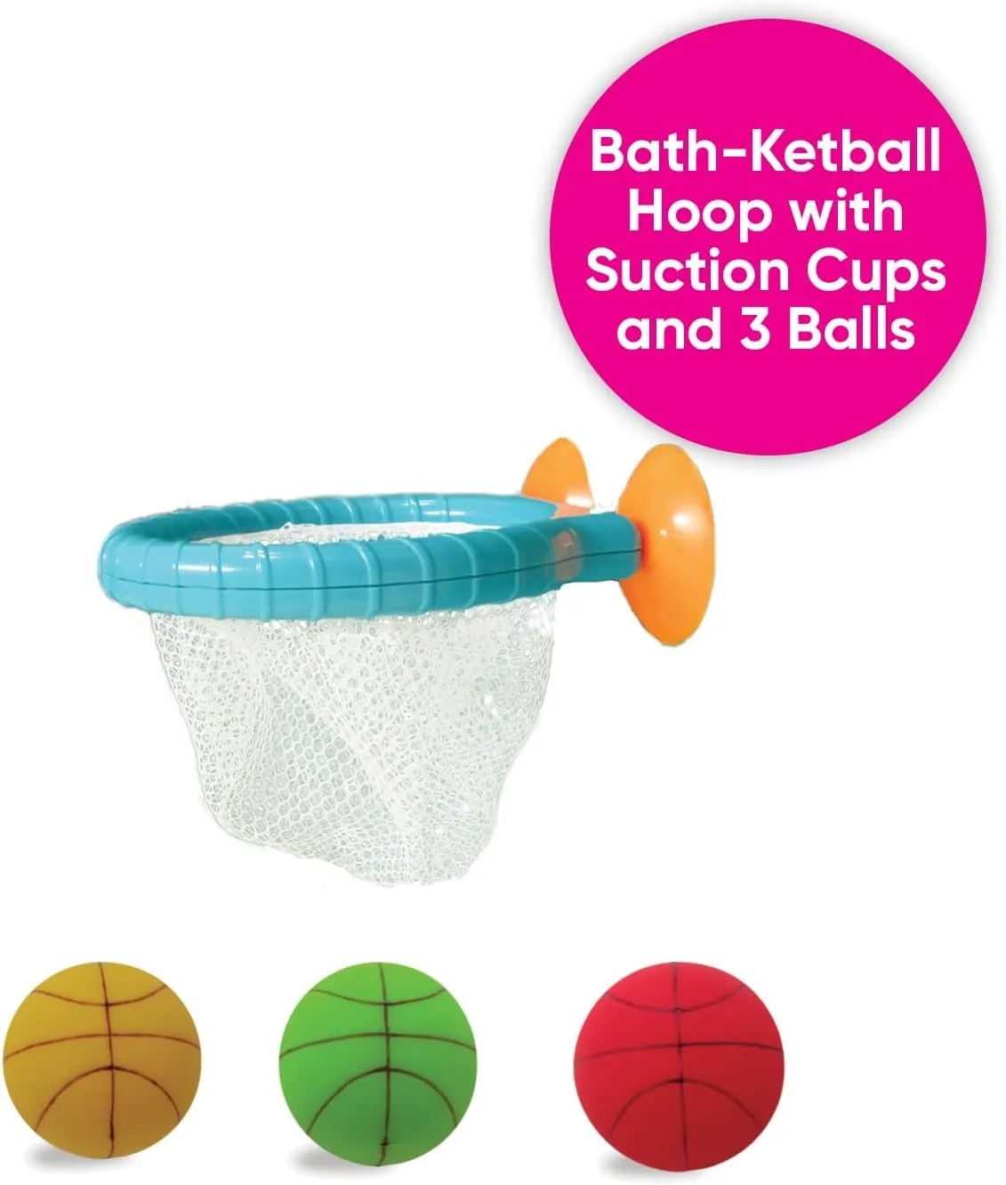 Fun in The tub - Basketball Bath Game forest shudder morality Set$ Funny-Faced Buckets$ and Water Fun Park for Babies$ Toddlers 1-3 Edushape Combo Bath Set for Kids - 3-in-1 Set for Lots of 