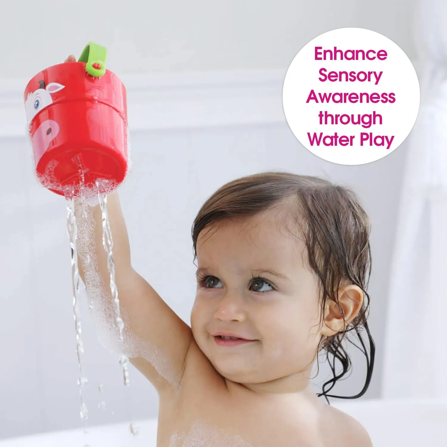 Fun in The tub - Basketball Bath Game forest shudder morality Set$ Funny-Faced Buckets$ and Water Fun Park for Babies$ Toddlers 1-3 Edushape Combo Bath Set for Kids - 3-in-1 Set for Lots of 
