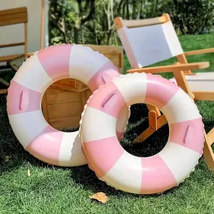 Fun Large silvery tingle immaturity serigraphy Adult Swimming Pool Float for Beach Lake Summer Holiday Beach Party Adult Large Hawaiian Swimming Rings Circle Floaty Hawaiian Inflatable Pool Float Tube$s Water 