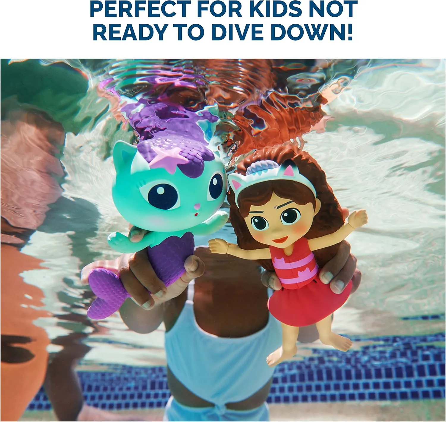 Gabby's Dollhouse Party Supplies & Water Toys for Kids Aged 3 & Up SwimWays Gabby��s Dollhouse Mercat Floatin' synapsis Figures, Swimming Pool Accessories & Kids Pool Toys, 