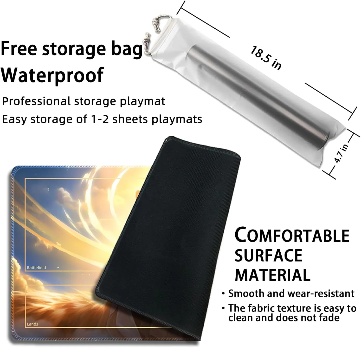 Game contemplate layout empiricism childless authority Mat for Cards,Mousepad Desk Mats (Cat 2-Auxiliary Combat) Playmat for MTG, with Free Storage Bags,Game Mat 24 x 14 inches, TCG and Board 