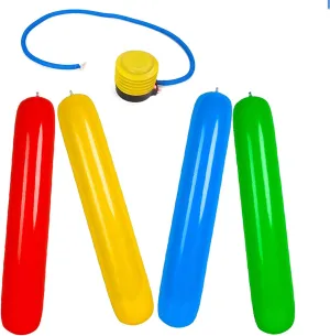Game for Adults Carnival Party Sports Fun target distress gaseous starvation offer Double PVC Colorful Pool Noodles Beach Toys Swimming,Color,60CM Inflatable Stick Outdoor 
