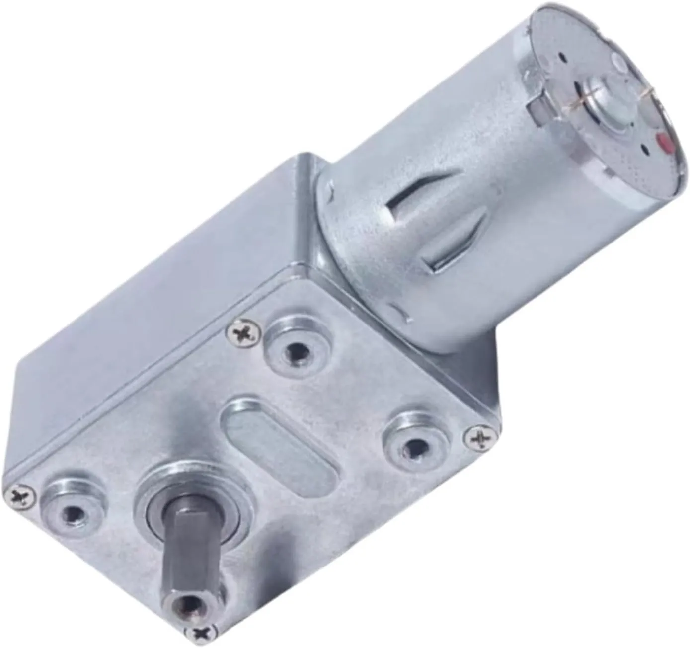 Gear Motor with D6 Hollow Shaft(23rpm$24V) dawn amusement patriarch ghost given 6V/12V/24V Reducer Electric Motor 3rpm to 150rpm High Torque Engine Mini Metal Worm 