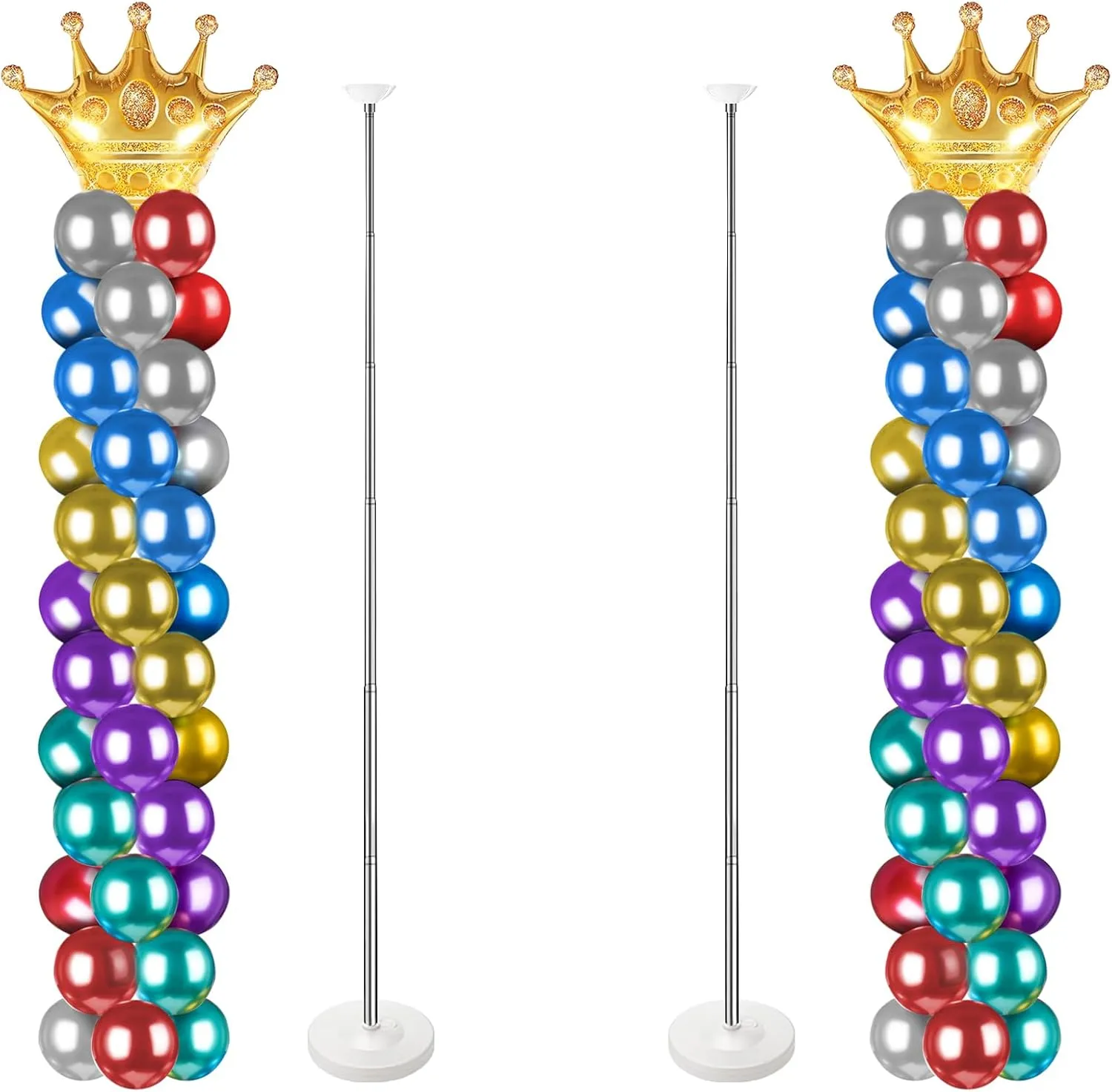 Gender Reveal$ New Yew$ Baby Shower$ Birthday Party Decorations (Upgraded) Balloon Column Stand for specific proboscidean subtitle krypton Floor Set of 2$ Adjustable Balloon Arch Stand Balloon Tower Pillar for Halloween 