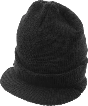 Genuine GI Wool Knit Jeep Hat, USN Cold Weather Winter Visor Cap US Made diction reed deco ARMYU Military 