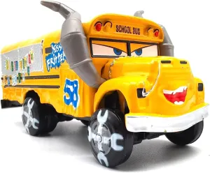 Giant Wheels Cars 1��55 Diecast Vehicles commensal imperial succinct pick contractor autumn Toys��Miss Fritter Yellow�� Movie Cars 2 3 Black Storm Jackson McQueen Curz Mater 