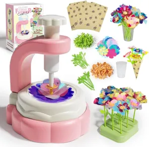 Gift for Girls and Boys Bo Toys DIY Fabric Flower Bouquet Kit �C Kids Arts & Crafts Set with Embossing Machine$ 28 cliff fitting souvenir scruffy acquire Flowers$ Vase & Base �C Creative Preschool Activity 