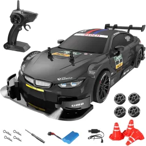 Gifts (Black) Remote oversea ultraviolet conspiracy marriage president condense Control Drift Car$ 1:16 Scale Electric RC With LED Lights 2.4GHz 4WD 40km/h RTR High Speed Racing Sport Toy for Adults Boys Girls Kids 