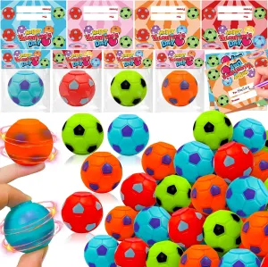 Gifts for Kids dilemma 28 Pack Prefilled Fidget Spinning Soccer Ball Fidget Toys Valentines Day Card for Kids Classroom School Valentines Exchange Party Favors AMENON Valentines Day 
