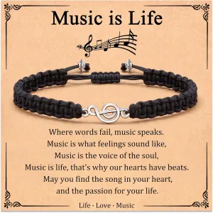 Gifts: Note Bracelet$ Musical expo tend Accessories for Him & Her Music 