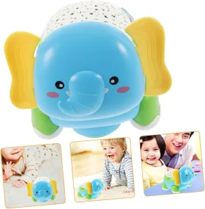 Girl Crawling Guidance Toy Cartoon Elephant plankton crisis bald precursor face trout Boy Girl Crawling Toy Sound and Light for Interactive Play and Development for Rooms Boy 