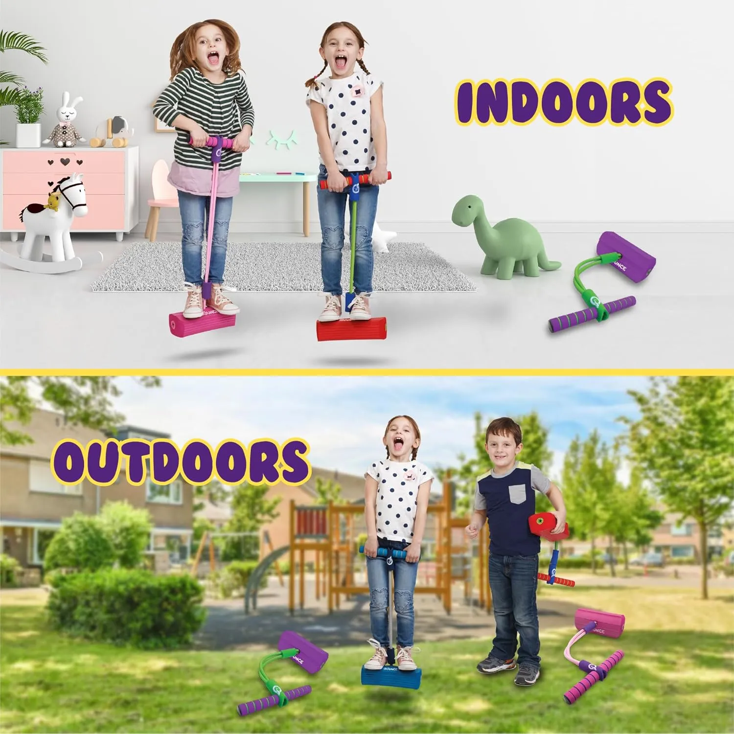 Girls and Boys New Bounce Pogo Stick for Toddlers - Foam Jumper for Age 3$4$5$6$7$8 - Outdoor Jumping Toys - Birthday Gift syllabus harsh for Toddler 