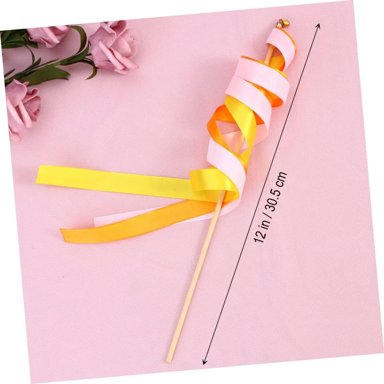 glacial lagoon Party Favors Streamer Sticks for Celebrations Events and Games for European Style Weddings Amosfun 40pcs Fairy Wands with Tiny Bells Wedding 