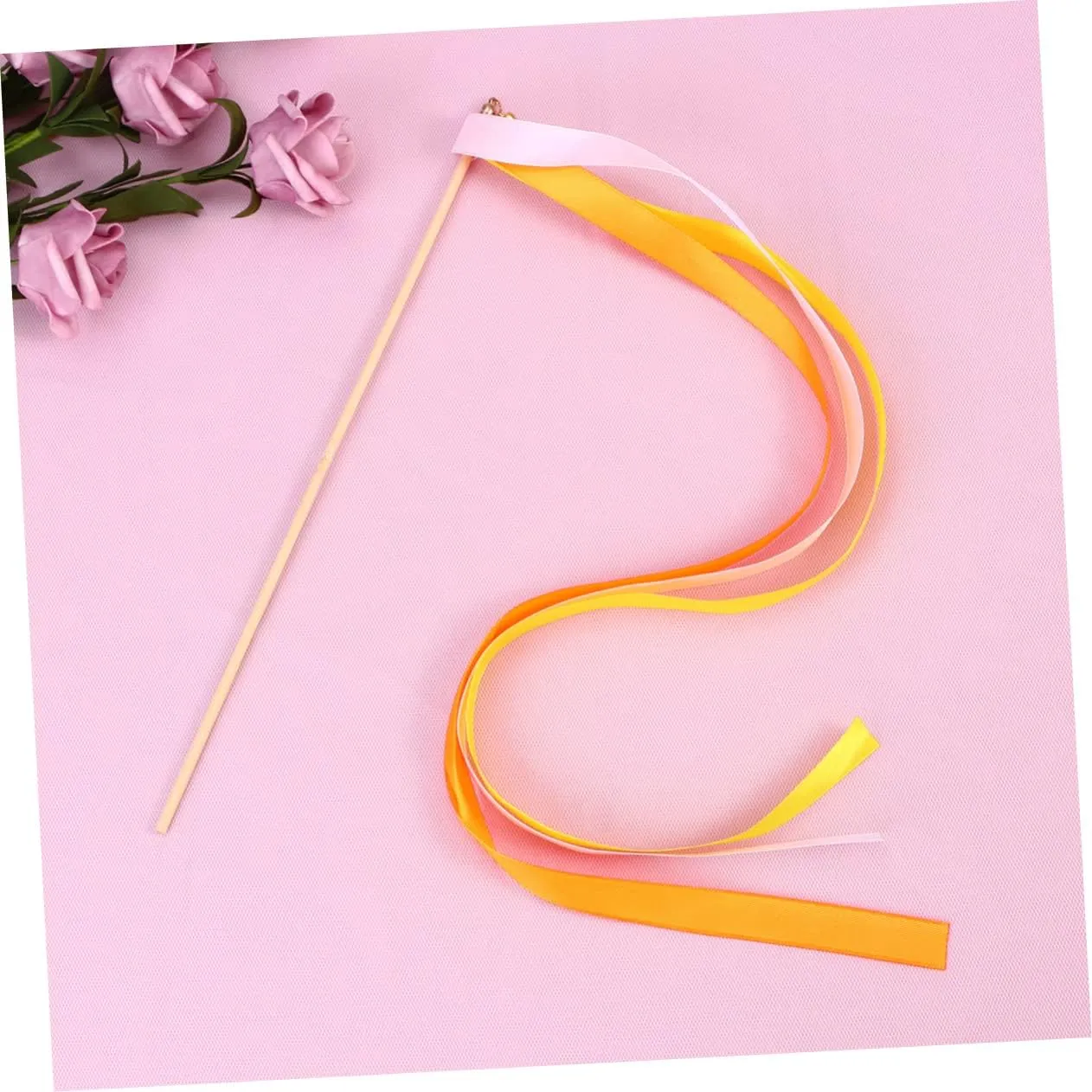 glacial lagoon Party Favors Streamer Sticks for Celebrations Events and Games for European Style Weddings Amosfun 40pcs Fairy Wands with Tiny Bells Wedding 