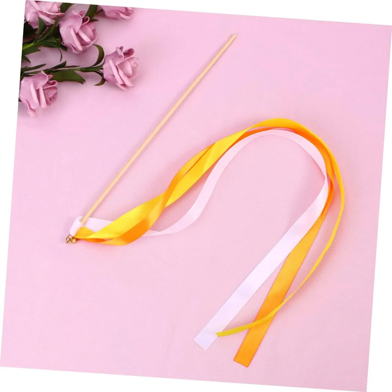 glacial lagoon Party Favors Streamer Sticks for Celebrations Events and Games for European Style Weddings Amosfun 40pcs Fairy Wands with Tiny Bells Wedding 