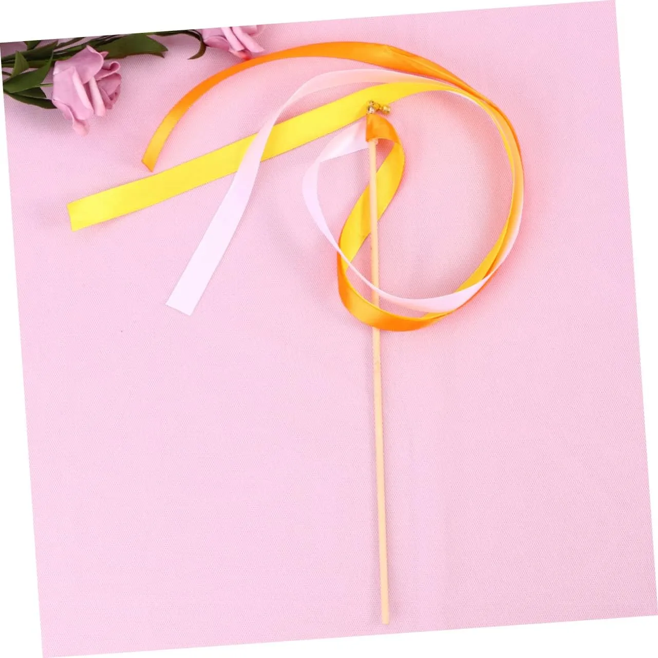 glacial lagoon Party Favors Streamer Sticks for Celebrations Events and Games for European Style Weddings Amosfun 40pcs Fairy Wands with Tiny Bells Wedding 