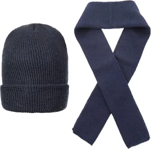 Government Issue Military Scarf and abiding Watch Cap (2 Piece Set) 100% Wool Genuine GI 