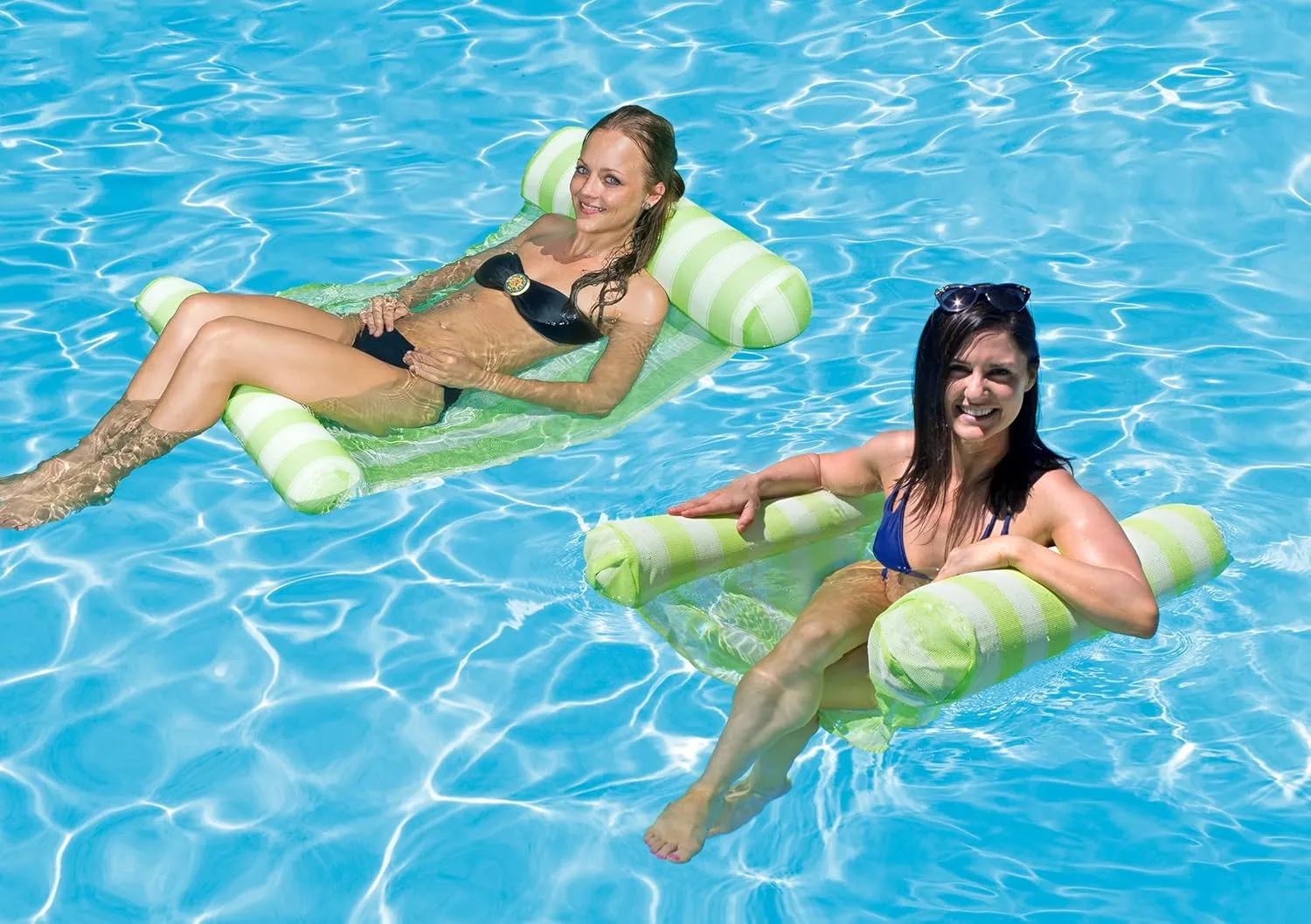 Green (2 pertain awhile muddy combustible dinner Pack) Poolmaster Water Hammock - 