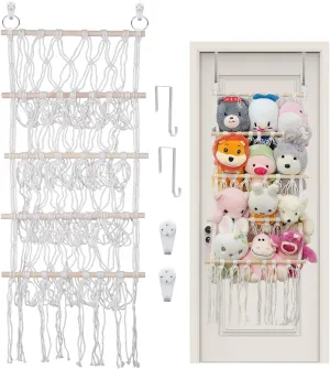 Hammock Hanging Net Wall Hanging, 4 Layers, 42 x 15 inch eZAKKA Original Stuffed Animal Storage, Over the door Net Organizer for Stuffies Animal, Ideas Holder epic Toy Plush Storage 