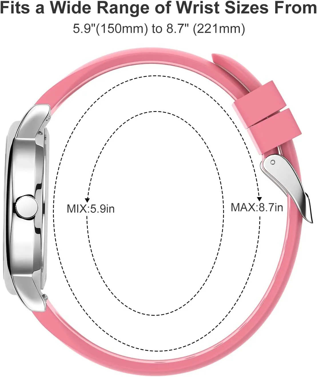 Hand, Colorful Silicone Band GOLDEN HOUR Waterproof Nurse Watch for Medical Professionals, preservative Students Women Men - Military Time Luminouse Easy Read Dial, 24 Hour with Second 