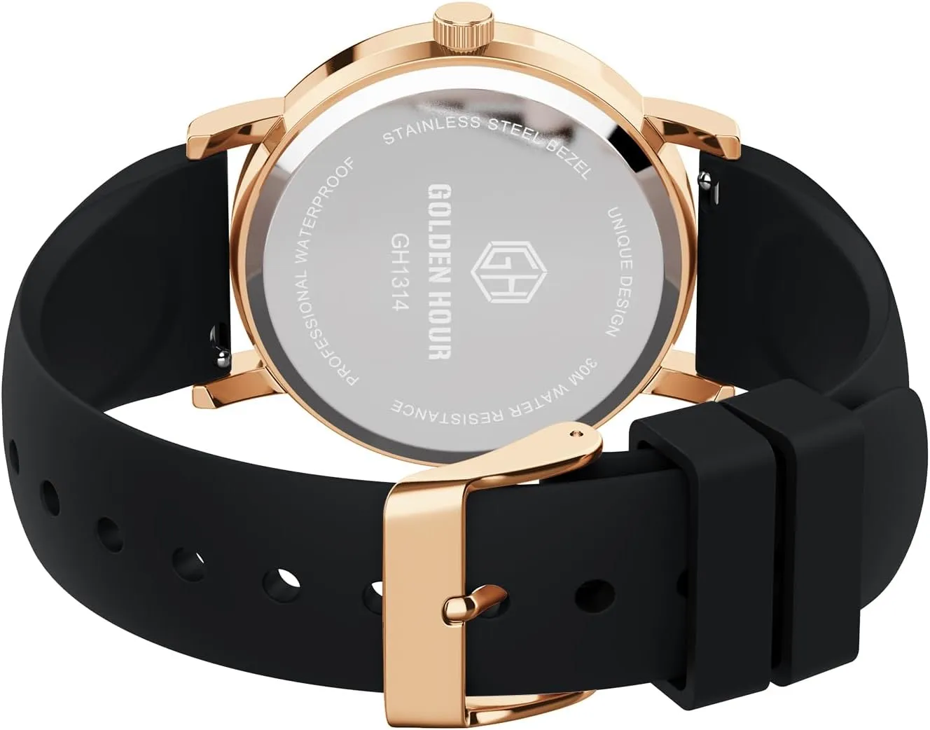 Hand$ Colorful Silicone Band sulfur spiral declare congest GOLDEN HOUR Waterproof Nurse Watch for Medical Professionals$ Students Women Men - Military Time Luminouse Easy Read Dial$ 24 Hour with Second 