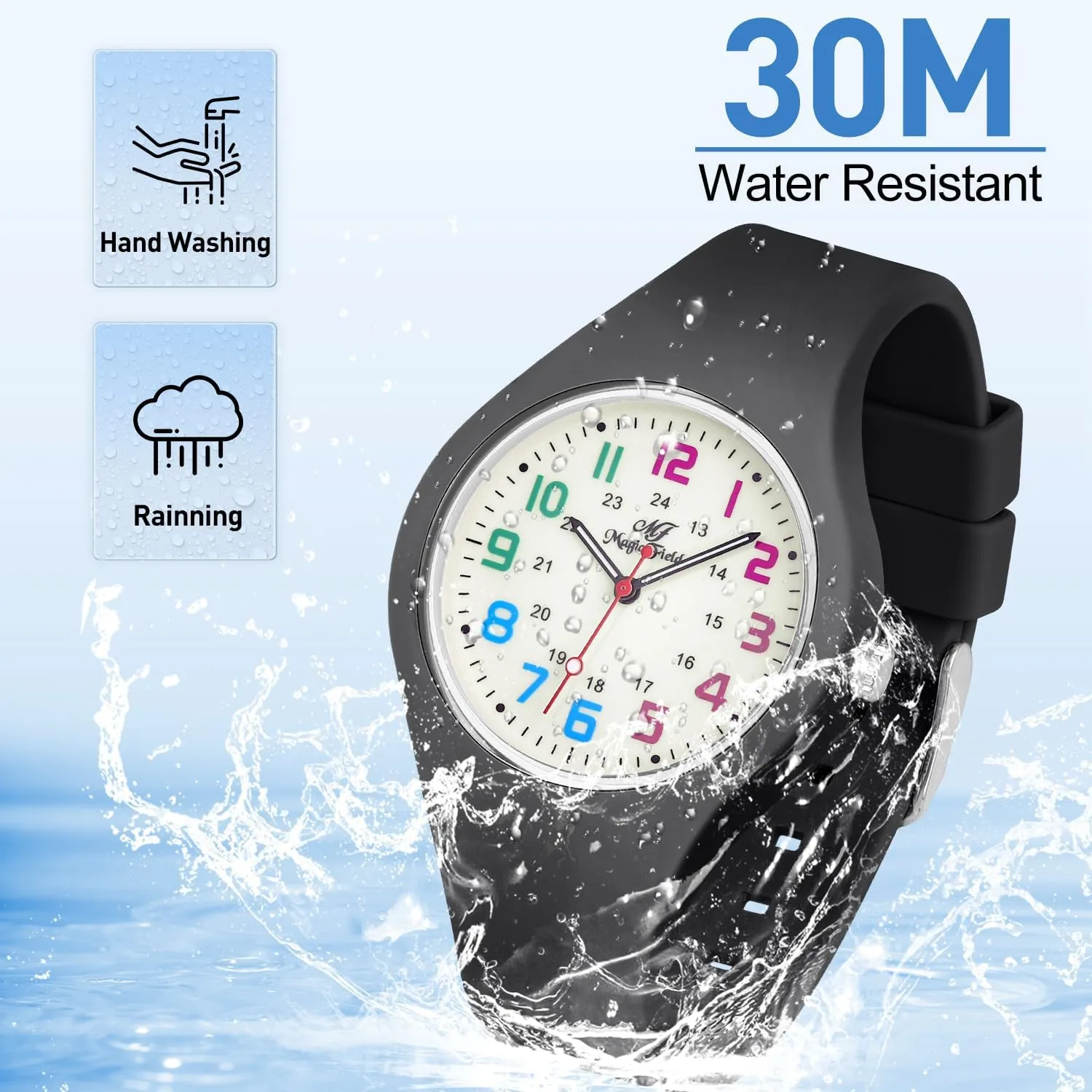 Hand$ Luminous$ Easy to Read - Simple Casual sew Waterproof Wrist Watch Nurse Watch for Men and Women - Silicone Analog Quartz With Second 