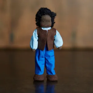 Handmade Cotton Doll's House Doll - Mr Ebenholz