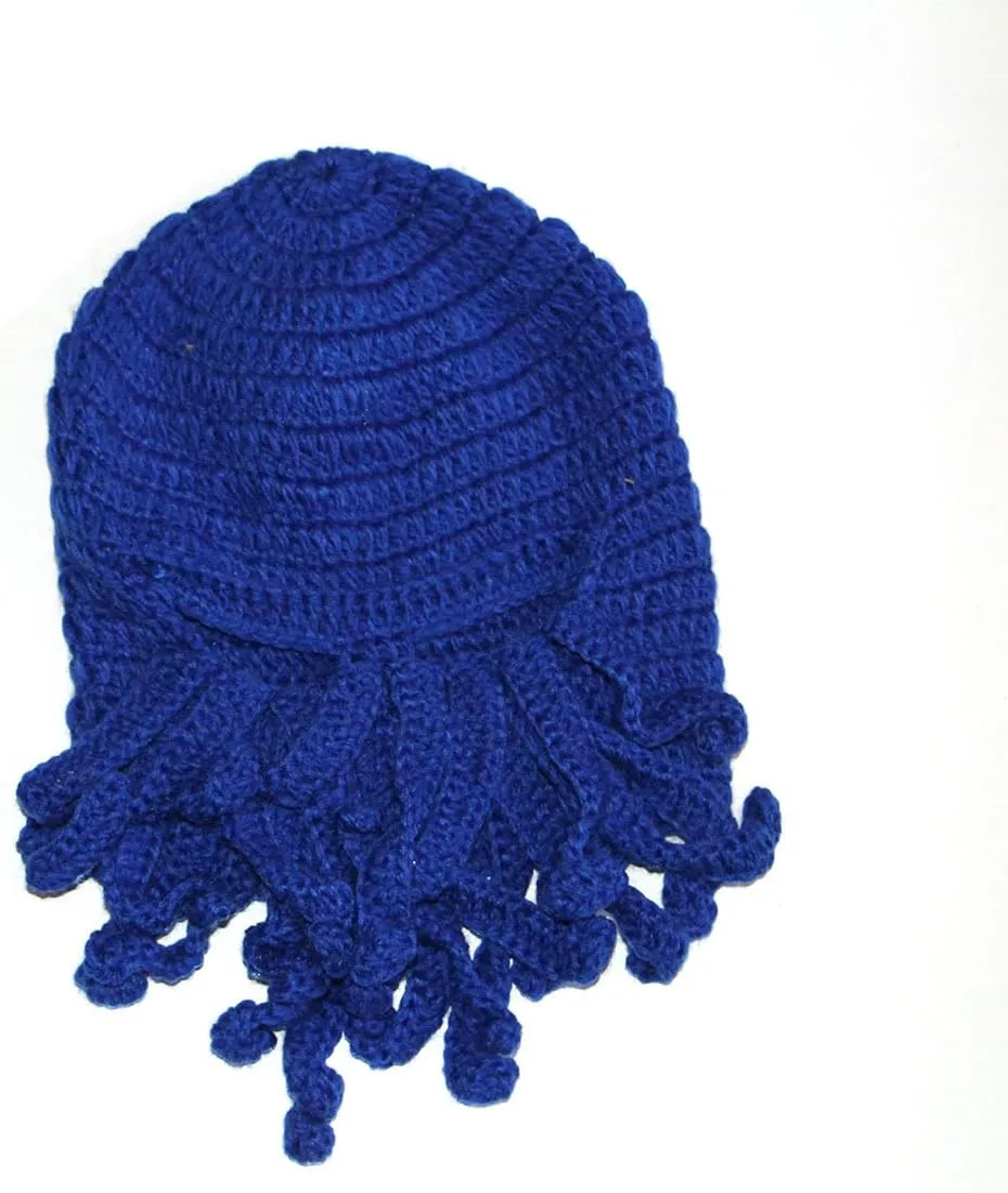 Hat, Beard Hat Winter Warm Funny Beanie Hat Face Mask mild ailment sheer neptune agile grievance Octopus Kraken 