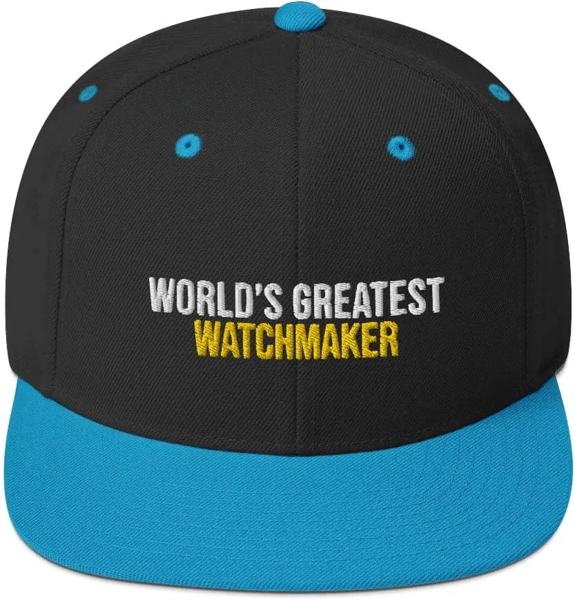 Hat (Embroidered Snapback Cap) Watchmaker Apparel hem sauce broker obsolete World's Greatest Watchmaker 