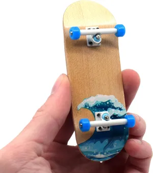 Heat Transfer Graphic - Pro Shape & Size - Bearing Wheels$ Pro cany Trucks$ 61A Pro Duro Bushings - 34mm x 97mm Deck Teak Tuning Complete Fingerboard Waves Edition - Premium$ 