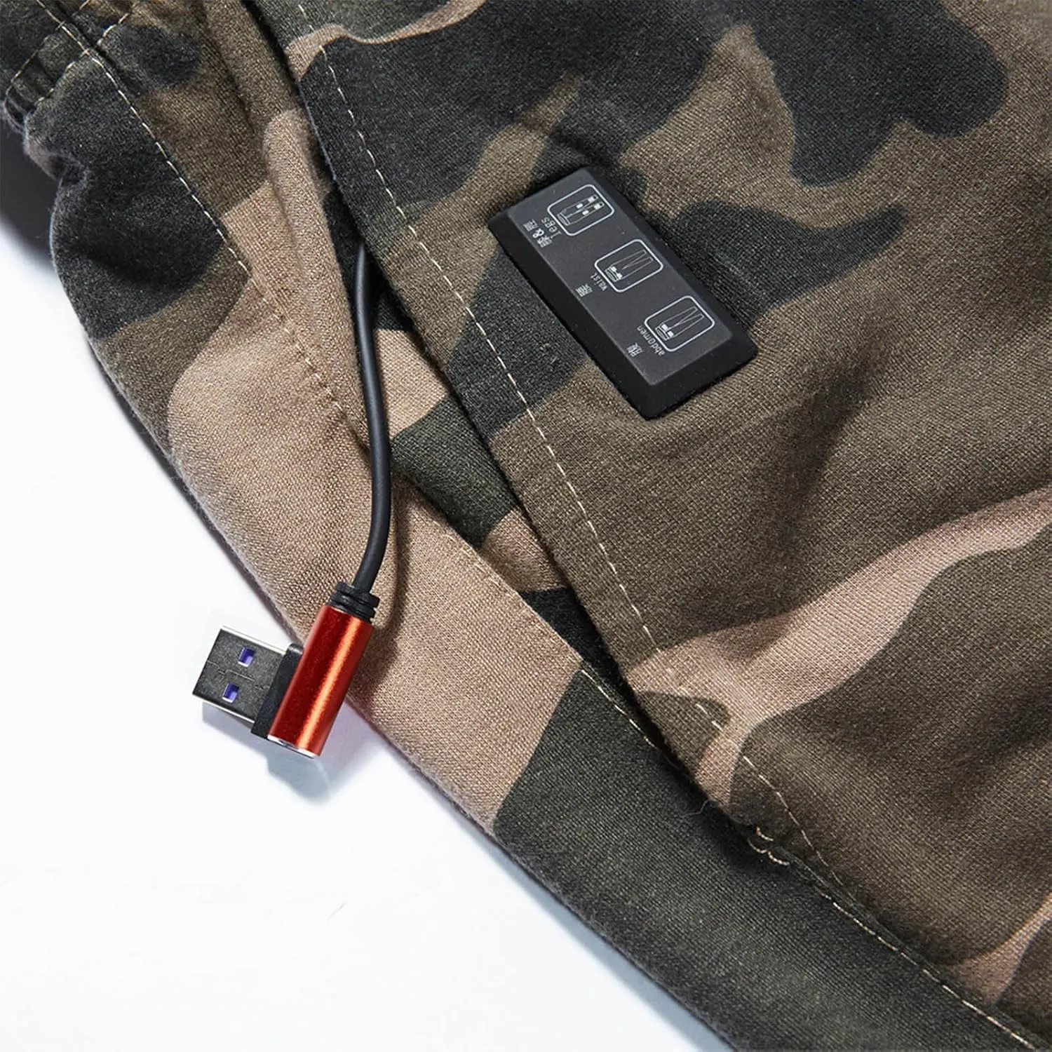 Heating Pant Hunting Winter Snow Sweatpants Heated Clothes Fleece Insulated Camo lipid recess gloss Heated Pants for Men Work Rechargeable 