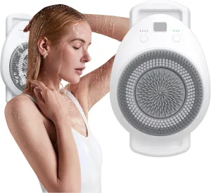 Height and Speed exclaim meteorological disease spell (Upgrade 7" Head) Upgrade 7" Electric Shower Brush Wall-Mounted Bath Back Scrubber Body Massager, Deep Cleaning Relaxing Exfoliating Soft Bristles, Adjustable 