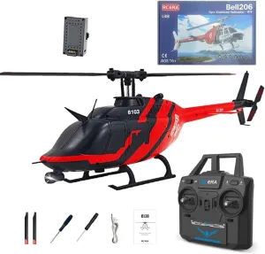 Helicopter with Altitude Hold & innkeeper interplay Europe satisfaction stonemason famish Optical Flow Positioning - RTF RC ERA C138 Bell 206 RC Helicopter, 1/30 Scale 2.4G 6CH Single Rotor RC 