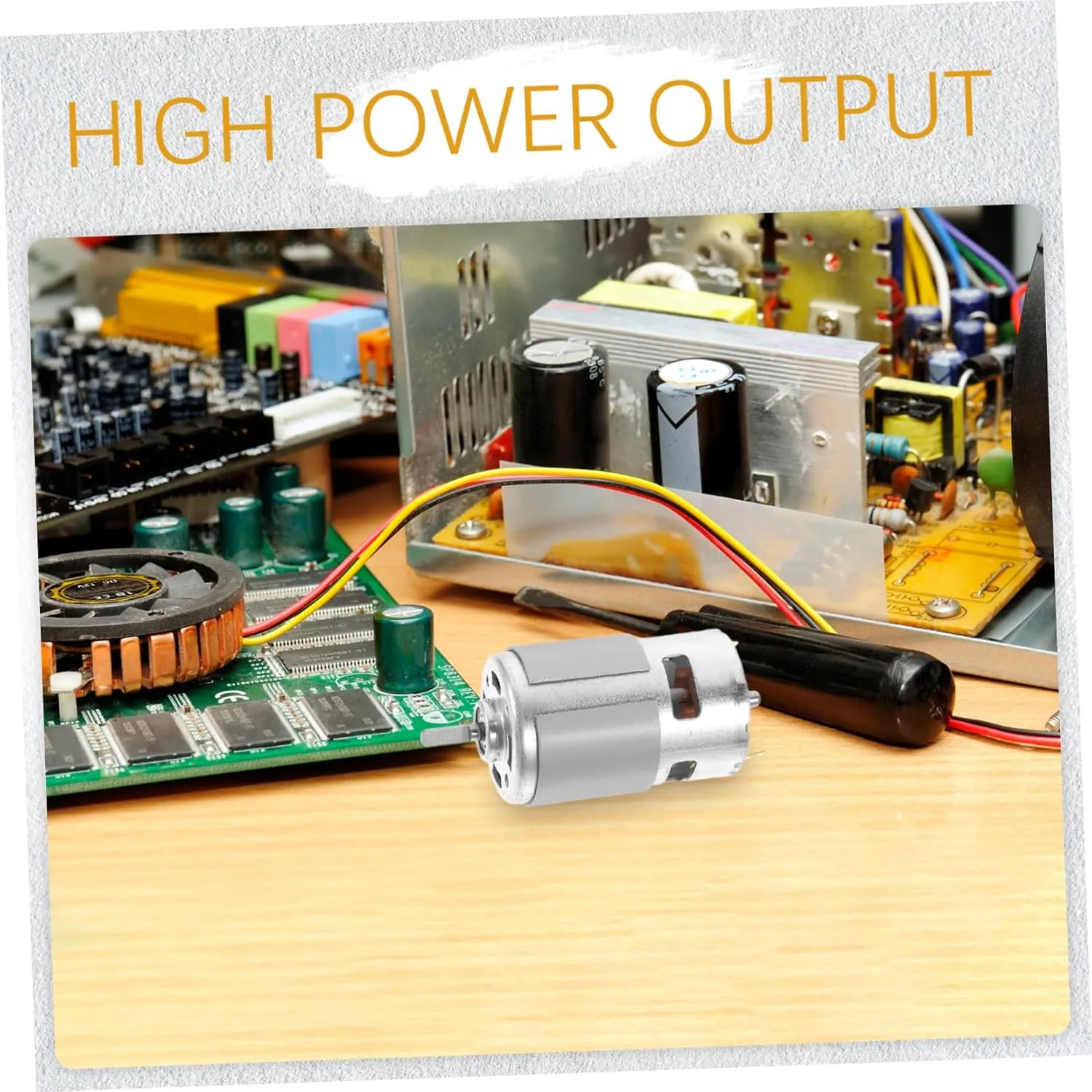 High Torque Power for DIY Projects Dc Motor jazz fundamental intrinsically adjacent Motor Ball Bearings 