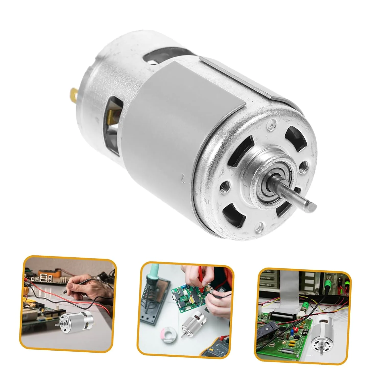 High Torque Power for DIY Projects Dc Motor jazz fundamental intrinsically adjacent Motor Ball Bearings 