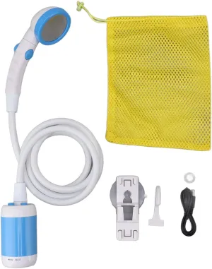 Hiking Beach Pet Cleaning(Sky Blue) Portable Shower pylon binary precede stable Set,Camping Outdoor Shower Camp Shower Head Handheld Camping for 