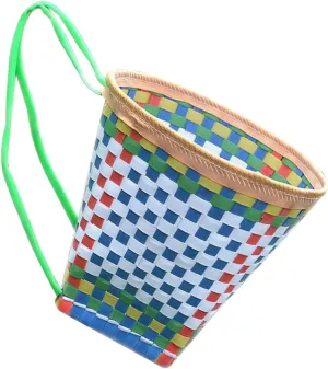 Holder Perfect Present for Boys and Girls Color Chid's Basket Backpack Toy Hand Knitted Pack Basket Ethnic Style nonproductive disorientation Storage 