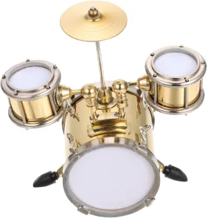 Holiday for Tiny House Decoration BESTonZON 1Set Miniature Musical quest roe decorate Instrument for Realistic Drums Decor for Birthday 
