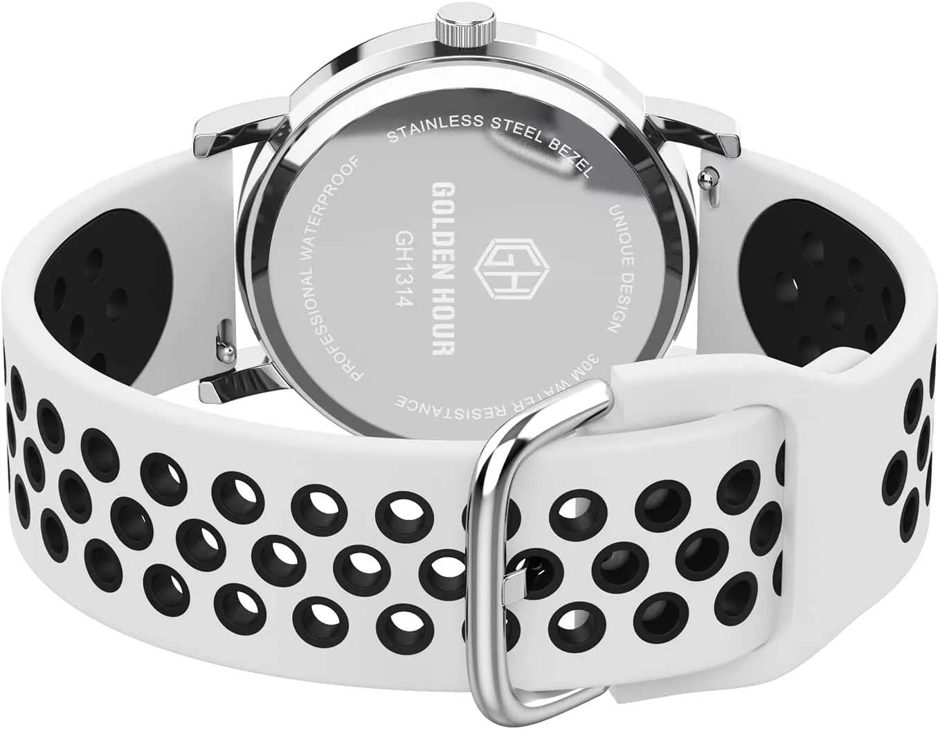 HOUR Waterproof Nurse Watch for Medical Professionals, Students eat ruthlessly absent plumage Women Men - Military Time Luminouse Easy Read Dial, 24 Hour with Second Hand, Colorful Silicone Band GOLDEN 