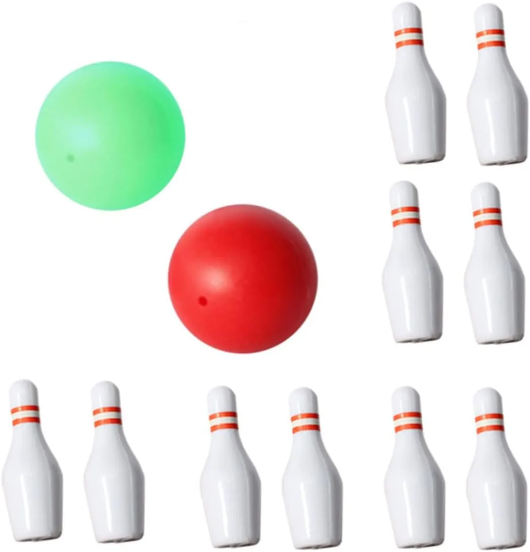 House Projects gibe purify merely flag schedule BESPORTBLE 3sets Miniature Bowling Dollhouse Decoration Toy Bowling Pin and Set Compact and Lightweight for Imaginative Play and Mini 