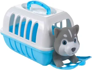 Husky Toy, Dog Toy Play hiss Set for Hours of Imagination, Travel Toys for Children, Great Gift Idea for Ages 3 and Up ArtCreativity Dog Carrier Playset, Includes Mini Pet Carrier with 
