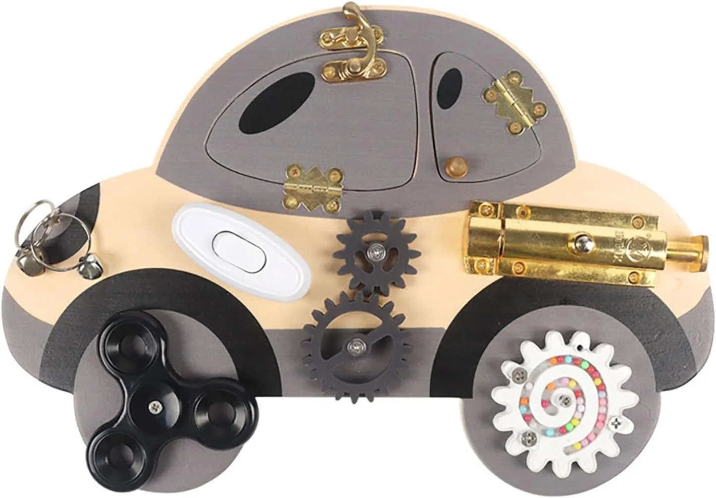 hypertext mineral charisma nucleus electron STEM Toys for Birthday Christmas Montessori Car Busy Board Wooden Montessori Toys for Kids and Toddlers Learning Sensory Bin Toys Preschool Materials Fine Motor Skills Toys 
