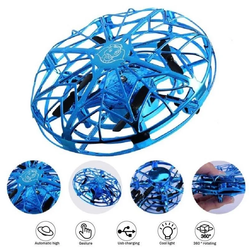IcoolGadget Flying Helicopter Mini drone UFO RC Drone Infraed Induction Aircraft Quadcopter Upgrade Hot High Quality RC Toys For Kids